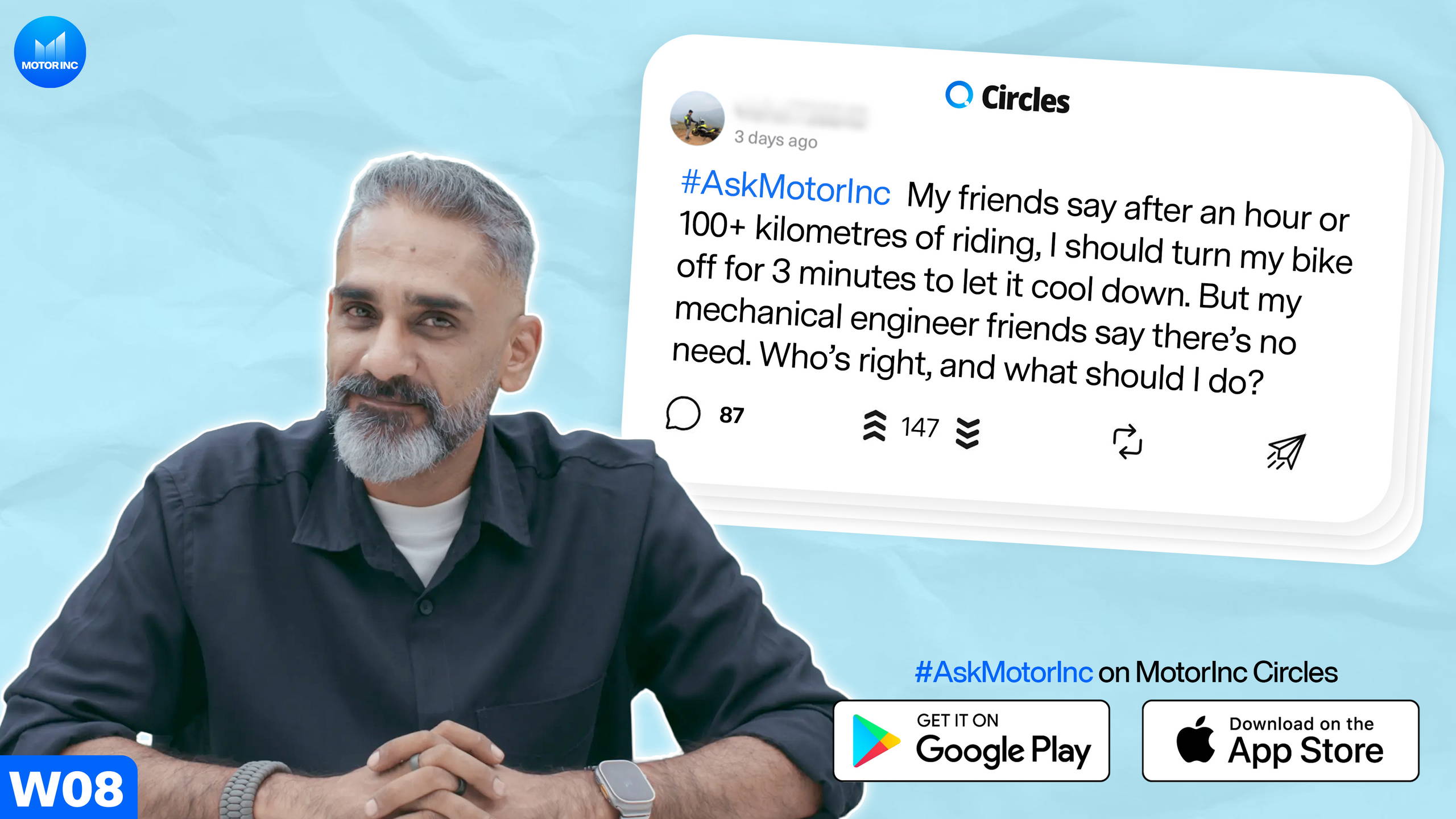 Importance of free services, buy second city bike?, reduce back pain while riding, and more | #AskMotorInc 26W08